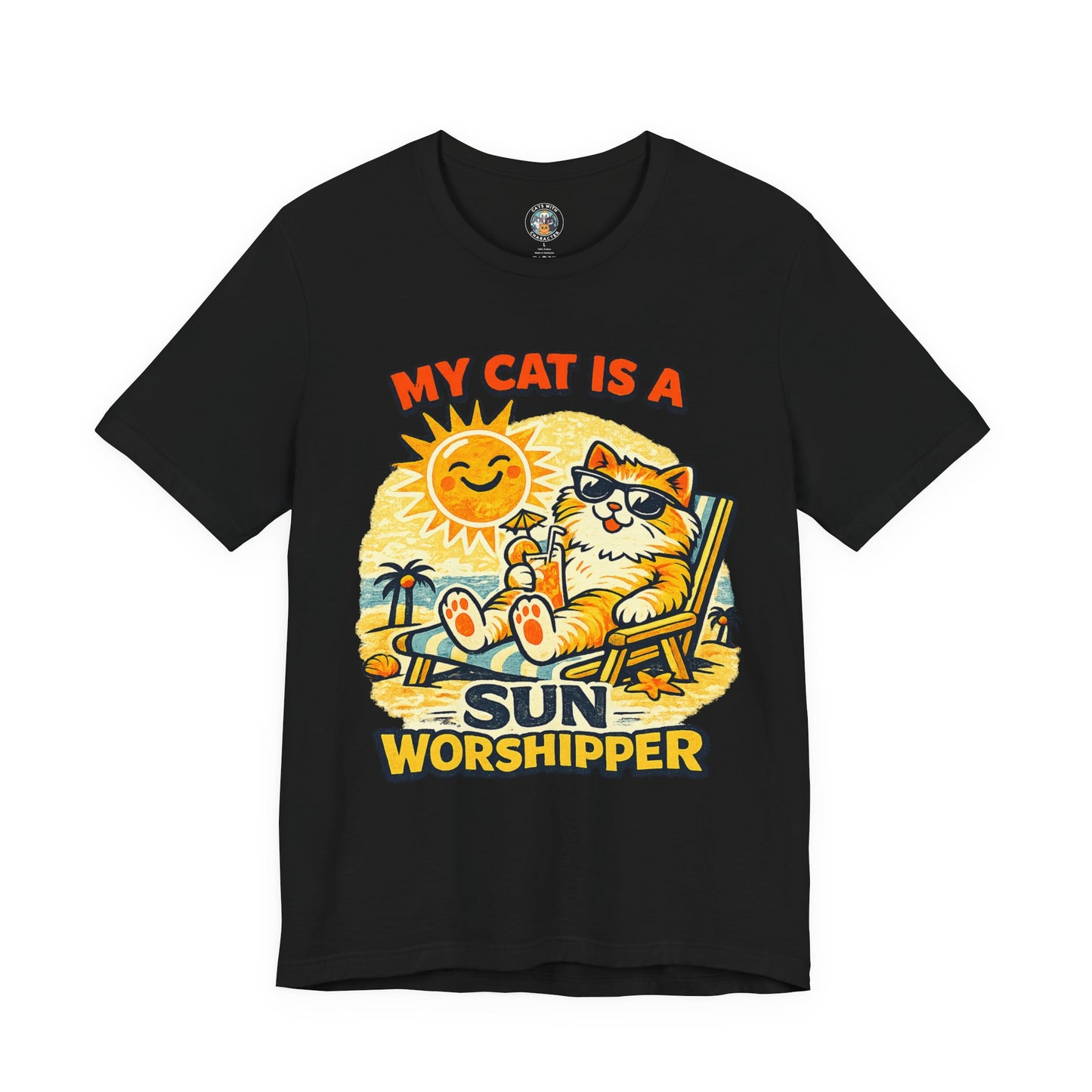 My Cat Is a Sun Worshipper – Funny Cat Beach Shirt