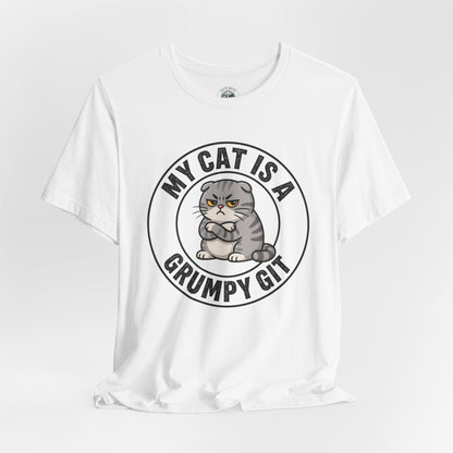 My Cat is a Grumpy Git - Feline Funny T-shirt