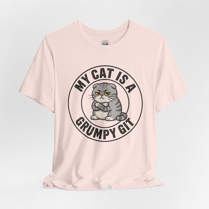 My Cat is a Grumpy Git - Feline Funny T-shirt