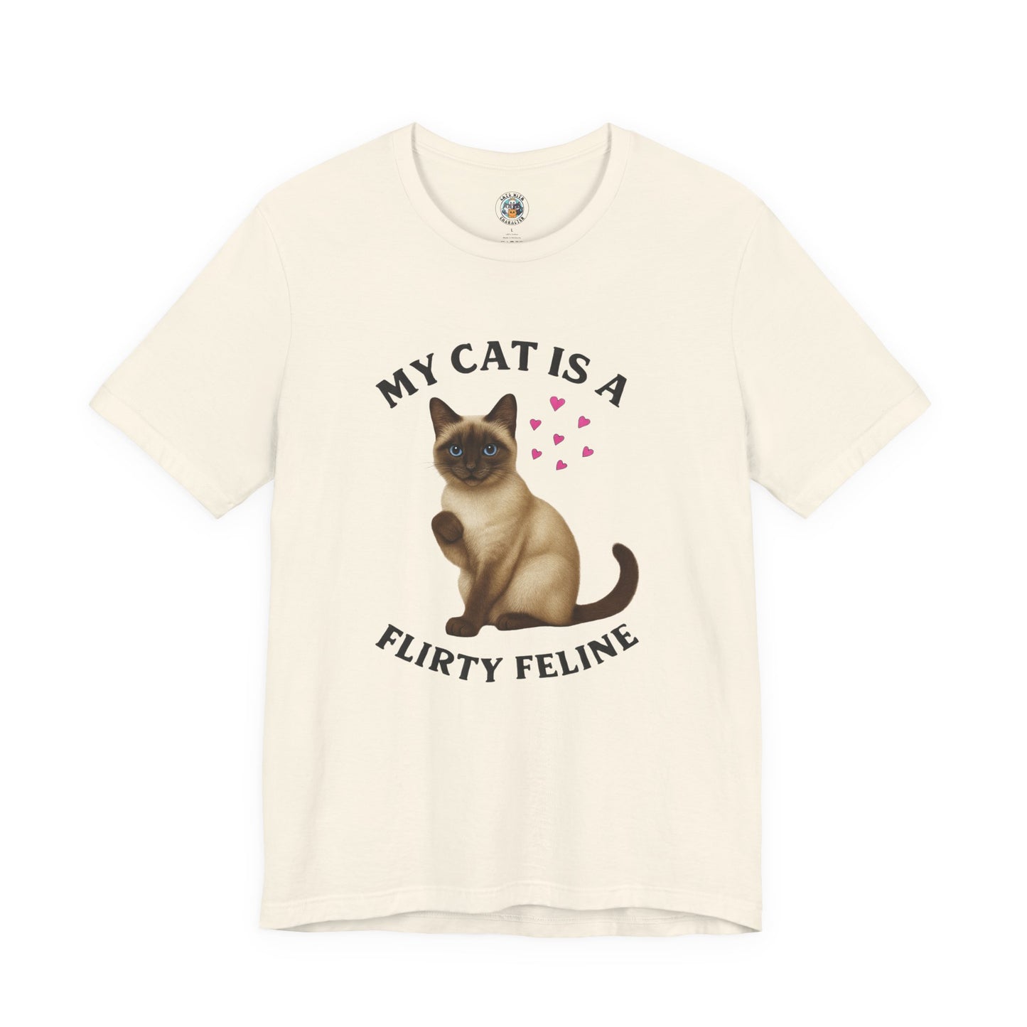 My Cat is a Flirty Feline - Paws in Focus - Unisex Jersey Short Sleeve Tee