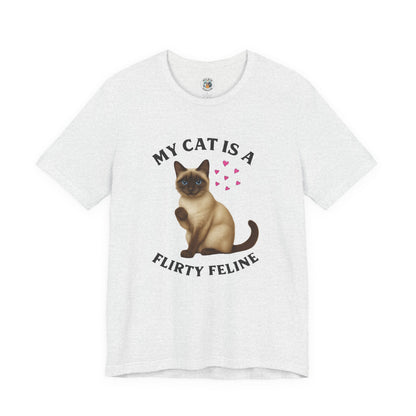 My Cat is a Flirty Feline - Paws in Focus - Unisex Jersey Short Sleeve Tee