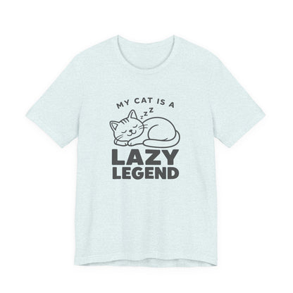 My Cat Is A Lazy Legend – Minimalist Cat T-Shirt | Cats With Character
