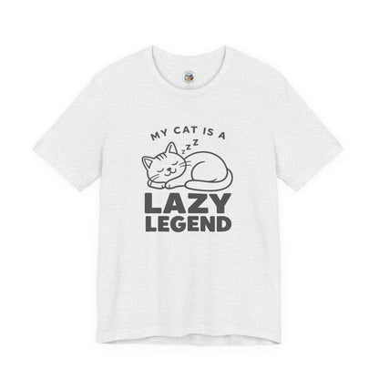 My Cat Is A Lazy Legend – Minimalist Cat T-Shirt | Cats With Character