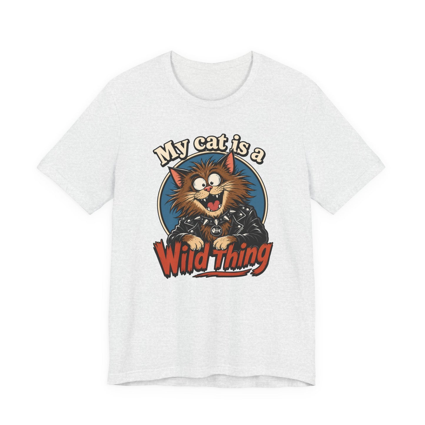 My Cat Is A Wild Thing – Funny Punk Cat T-Shirt | Cats With Character
