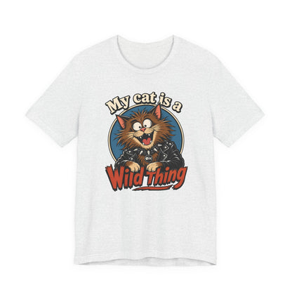 My Cat Is A Wild Thing – Funny Punk Cat T-Shirt | Cats With Character
