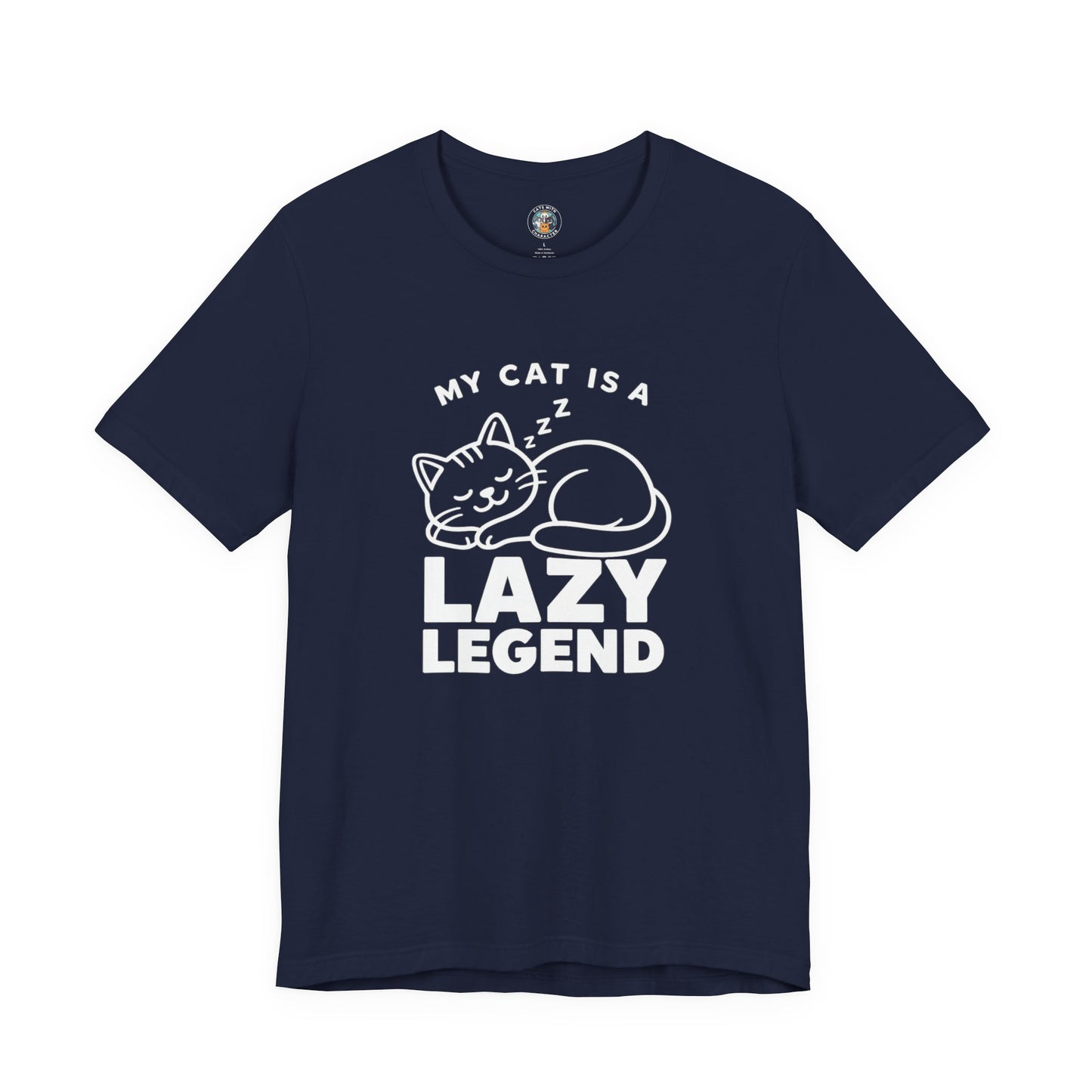 My Cat Is A Lazy Legend – Simply Purrfect Dark Cat T-Shirt | Cats With Character