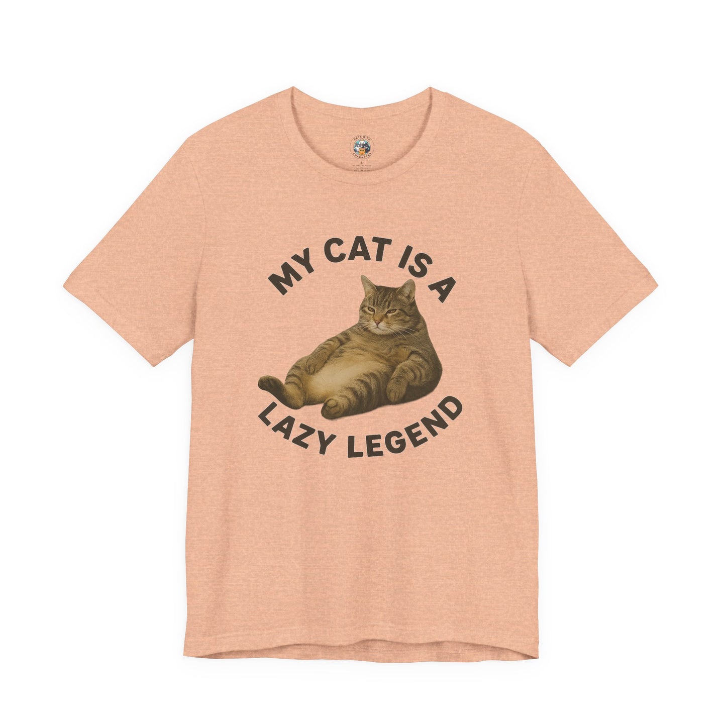 My Cat is a Lazy Legend - Paws in Focus - Unisex Jersey Short Sleeve Tee