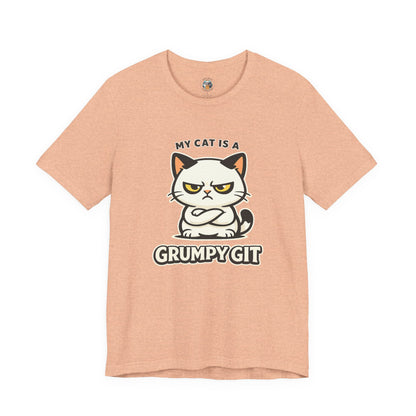 My Cat Is A Grumpy Git - Simply Purrfect - Cat T-Shirt | Cats With Character