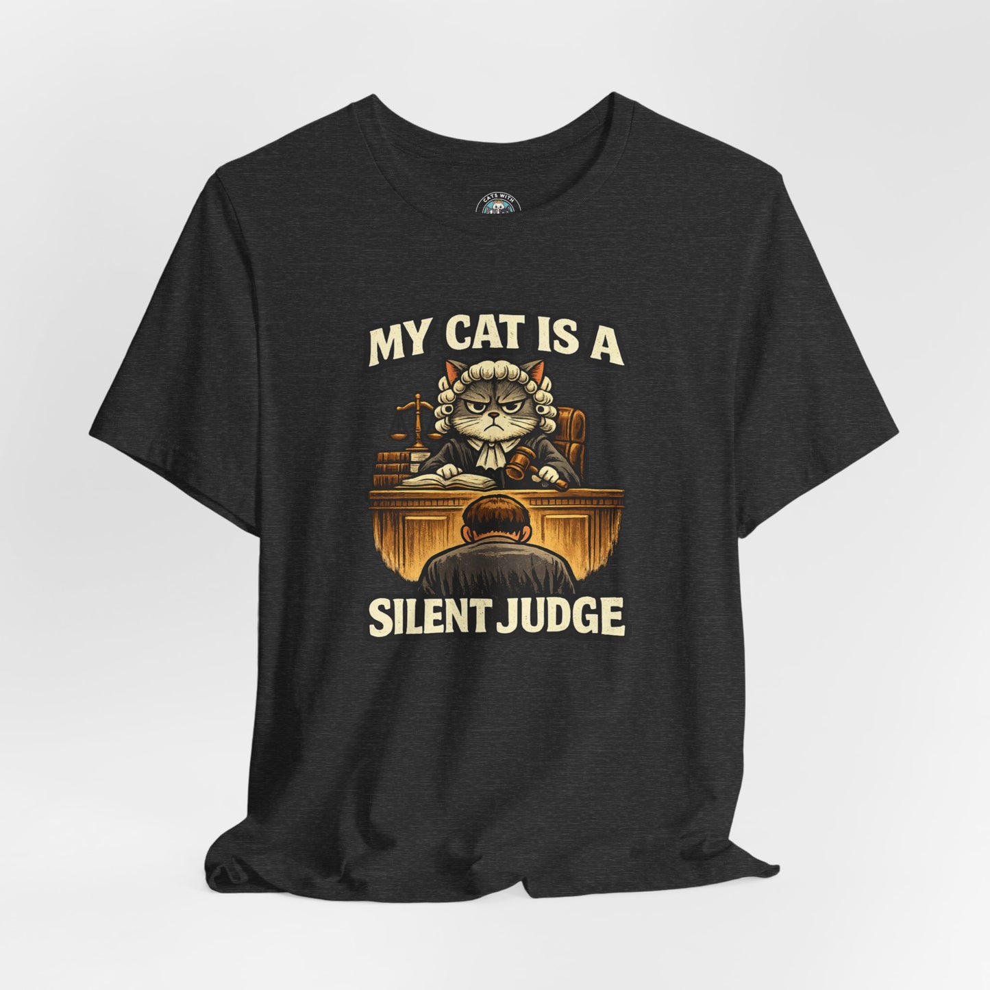 My Cat Is A Silent Judge - Feline Funnies - Dark