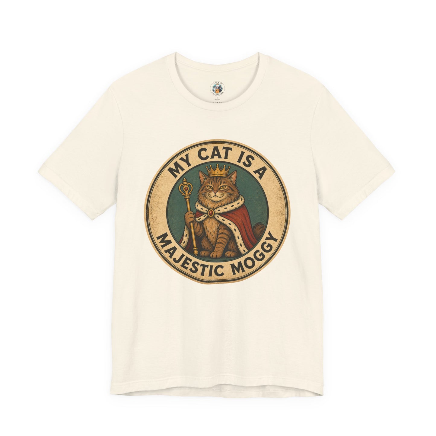 My Cat Is A Majestic Moggy – Retro Vintage Cat T-Shirt | Cats With Character