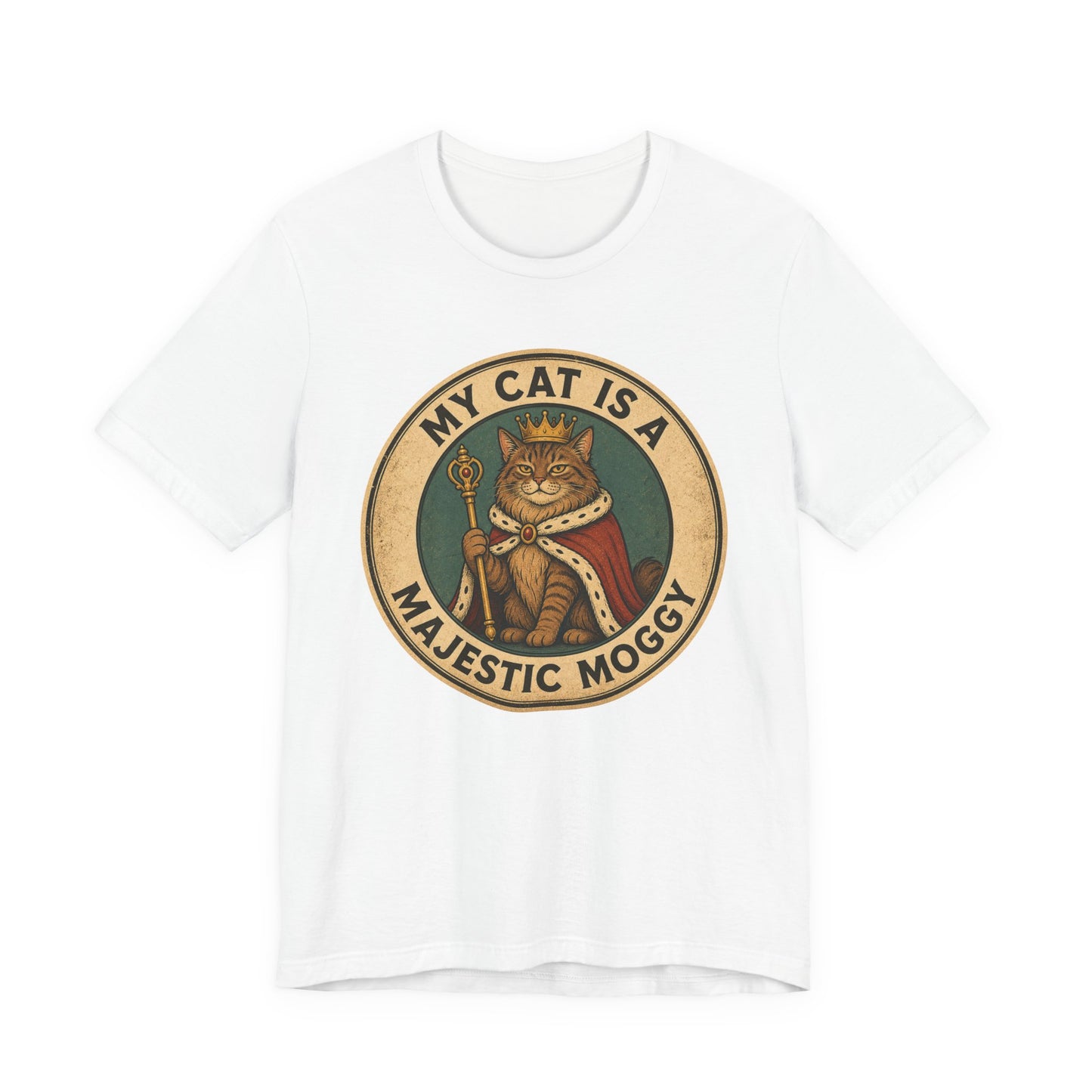 My Cat Is A Majestic Moggy – Retro Vintage Cat T-Shirt | Cats With Character