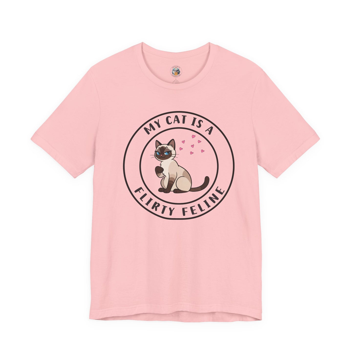 My Cat is a Flirty Feline - Feline Funnies - Unisex Jersey Short Sleeve Tee