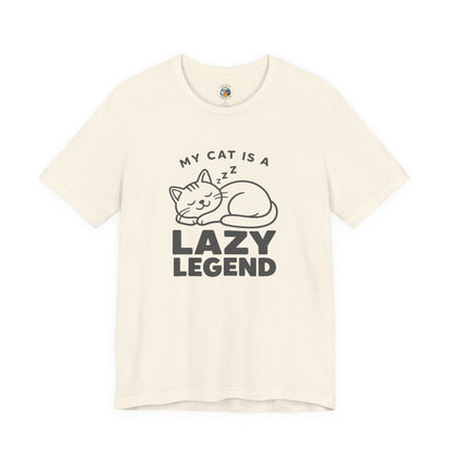 My Cat Is A Lazy Legend – Minimalist Cat T-Shirt | Cats With Character