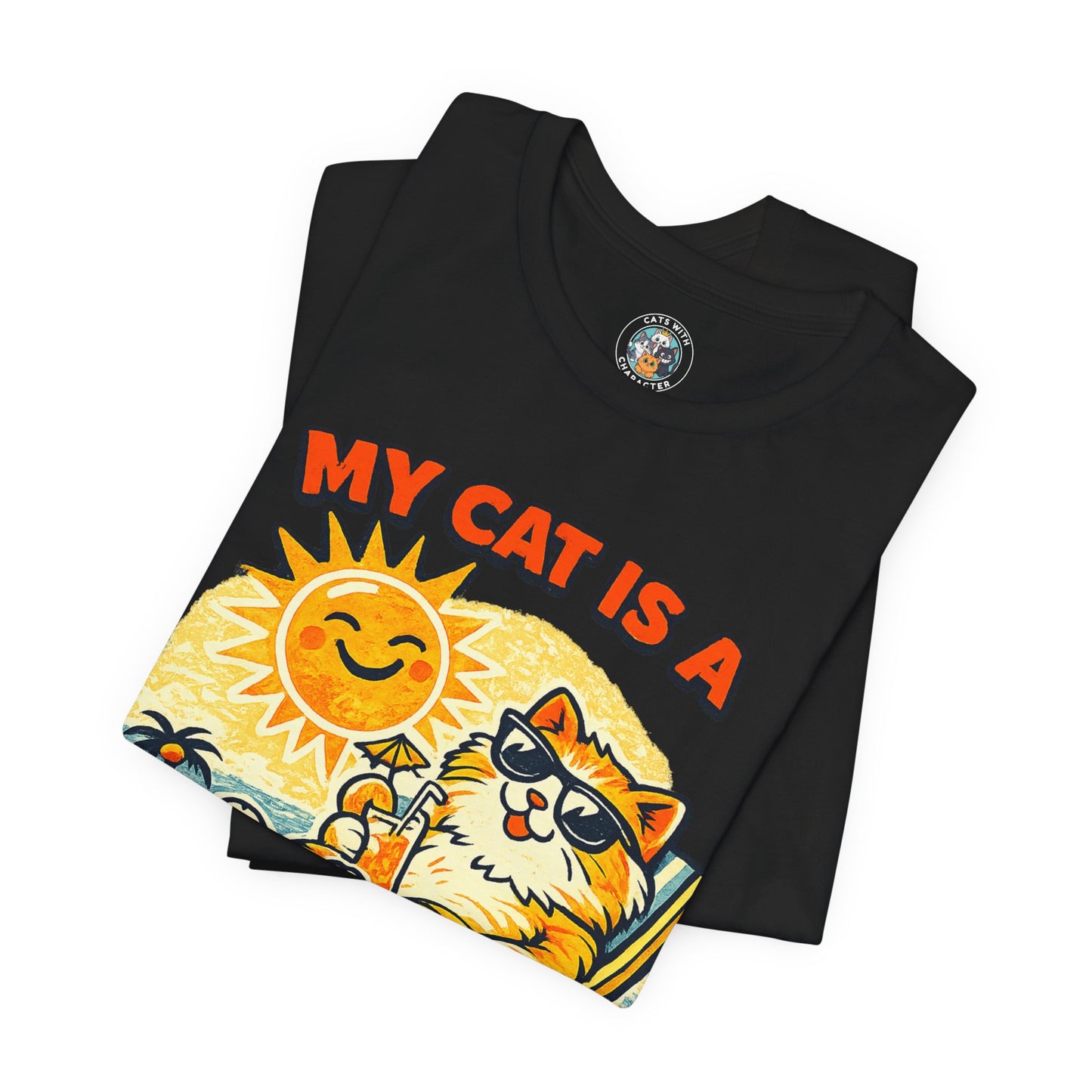 My Cat Is a Sun Worshipper – Funny Cat Beach Shirt