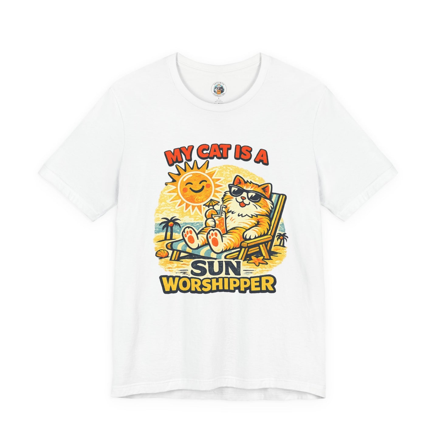 My Cat Is a Sun Worshipper – Funny Cat Beach Shirt