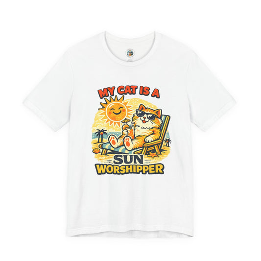 My Cat Is a Sun Worshipper – Funny Cat Beach Shirt