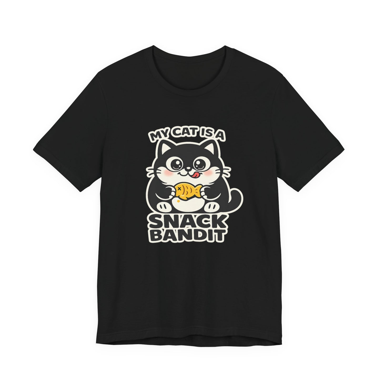 My Cat Is A Snack Bandit – Simply Purrfect - Dark Cat T-Shirt | Cats With Character