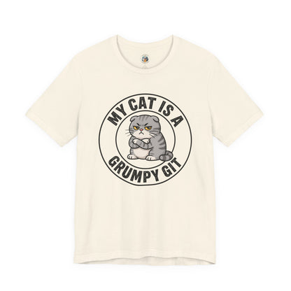 My Cat is a Grumpy Git - Feline Funny T-shirt