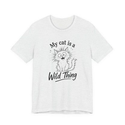 My Cat Is A Wild Thing – Minimalist Cat T-Shirt | Cats With Character
