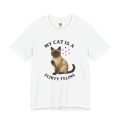 My Cat is a Flirty Feline - Paws in Focus - Unisex Jersey Short Sleeve Tee