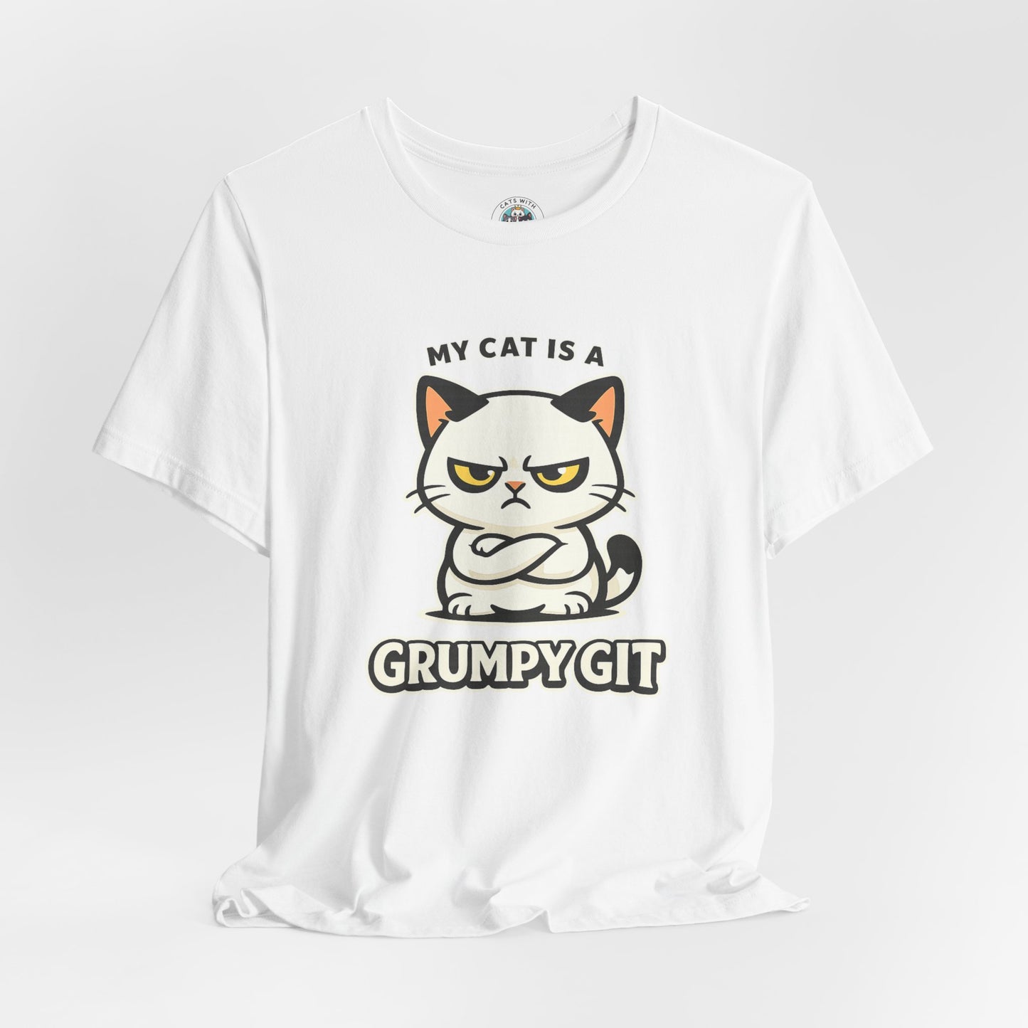 My Cat Is A Grumpy Git - Simply Purrfect - Cat T-Shirt | Cats With Character