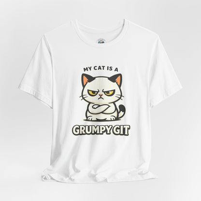 My Cat Is A Grumpy Git - Simply Purrfect - Cat T-Shirt | Cats With Character