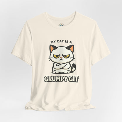 My Cat Is A Grumpy Git - Simply Purrfect - Cat T-Shirt | Cats With Character