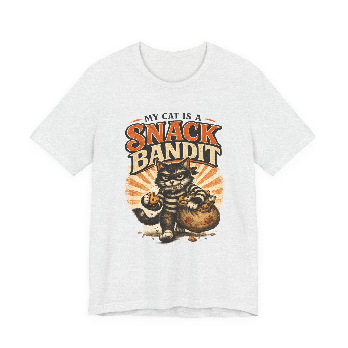 My Cat Is A Snack Bandit – Retro Whiskers - Cat T-Shirt | Cats With Character
