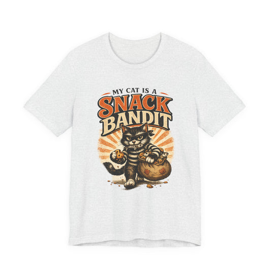 My Cat Is A Snack Bandit – Retro Whiskers - Cat T-Shirt | Cats With Character