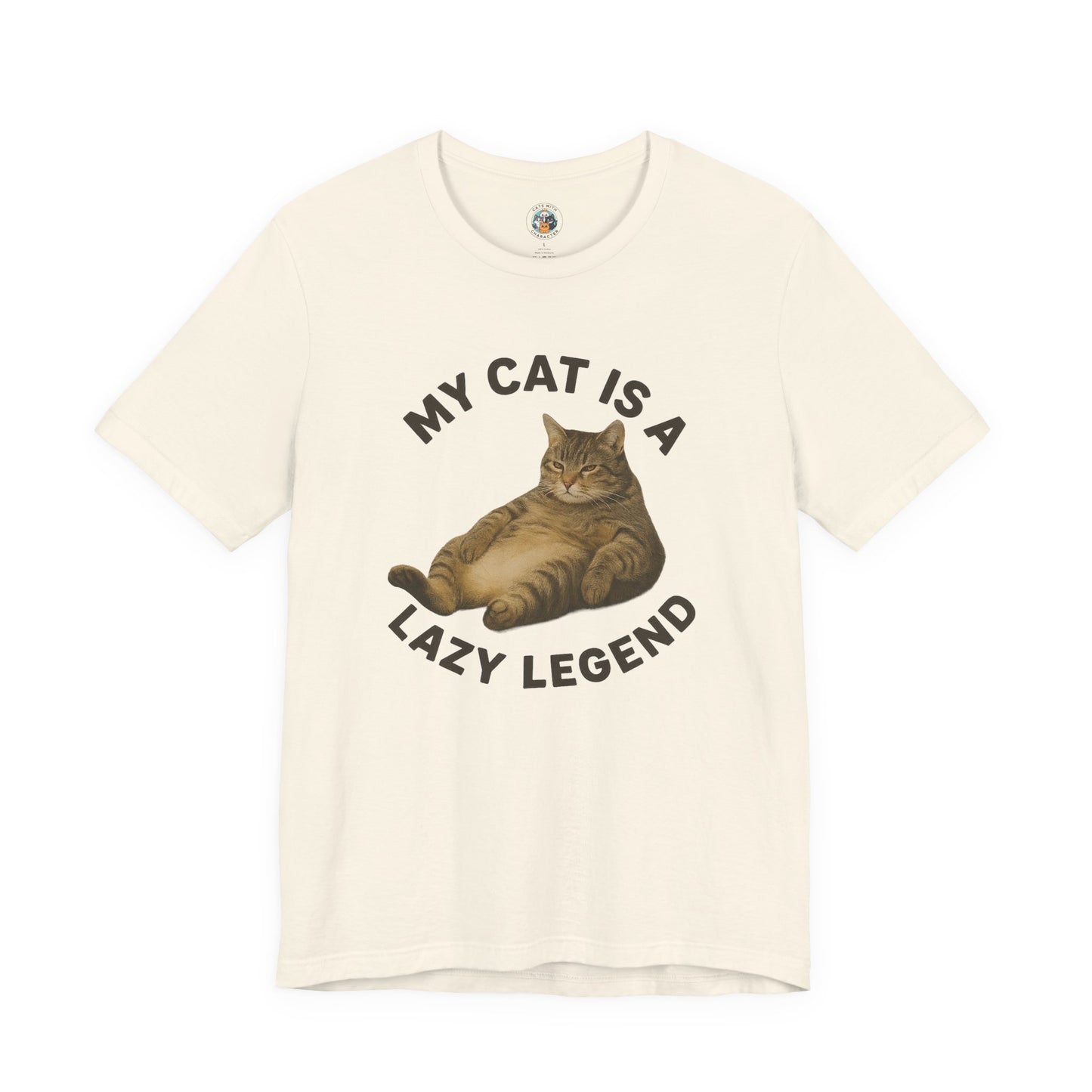 My Cat is a Lazy Legend - Paws in Focus - Unisex Jersey Short Sleeve Tee