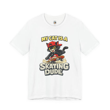 Skater Cat T-Shirt – Funny Skateboarding Cat Tee