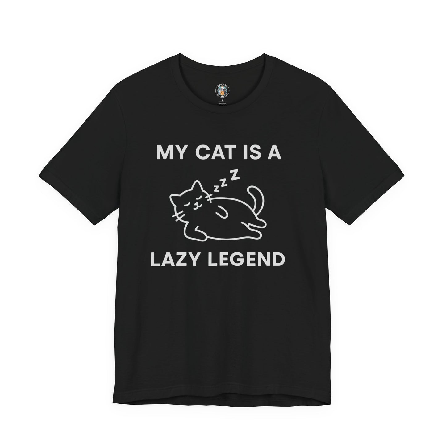 My Cat is a Lazy Legend - Simply Purrfect Dark Unisex Jersey Short Sleeve Tee