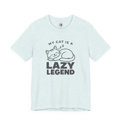 My Cat Is A Lazy Legend – Minimalist Cat T-Shirt | Cats With Character
