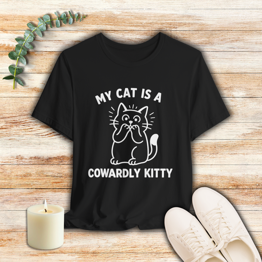 My Cat is a Cowardly Kitty - Simply Perfect - Dark Tee