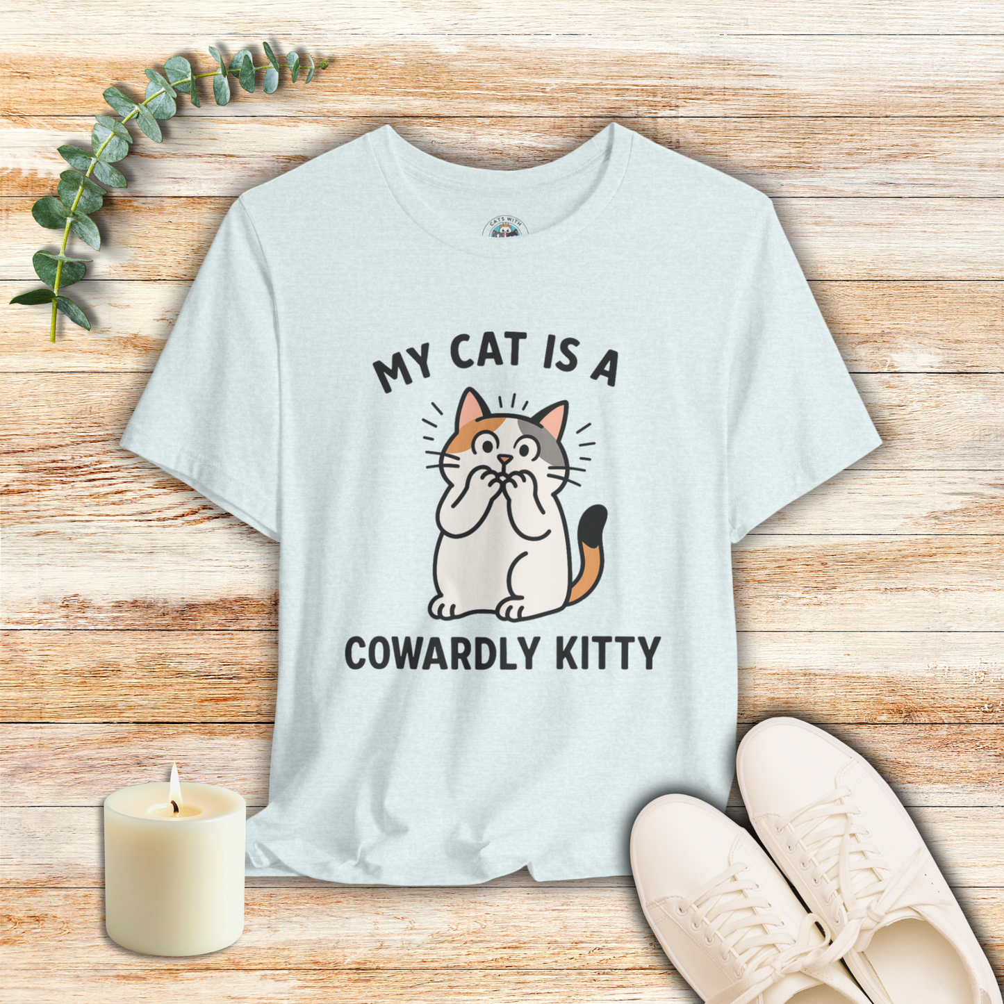 My Cat is a Cowardly Kitty - Simply Purrfect - T-Shirt | Cats With Character