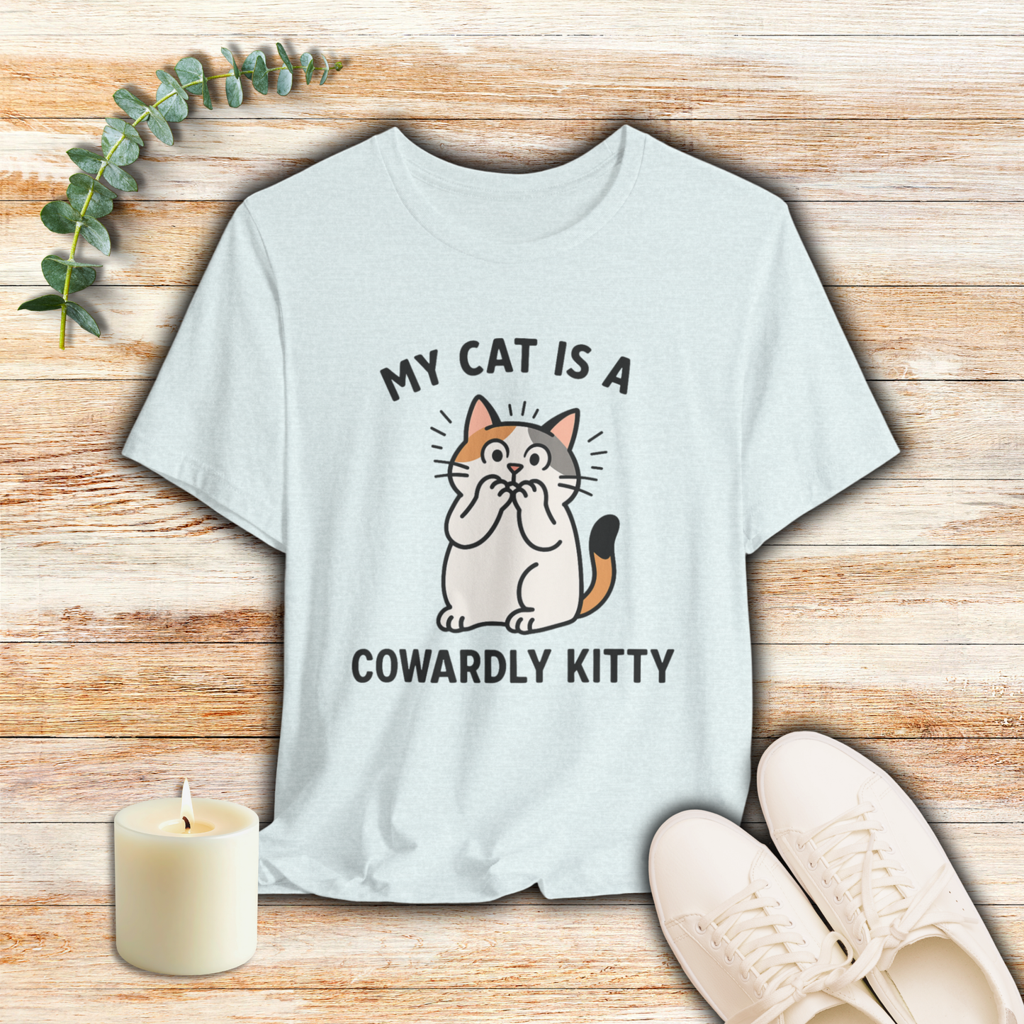 My Cat is a Cowardly Kitty - Simply Purrfect - T-Shirt | Cats With Character