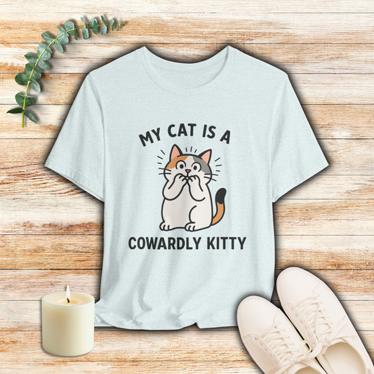 My Cat is a Cowardly Kitty - Simply Purrfect - T-Shirt | Cats With Character
