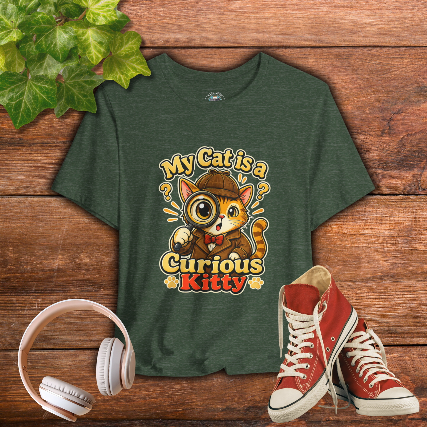 My Cat is a Curious Kitty - Feline Funnies Dark | Cats With Character