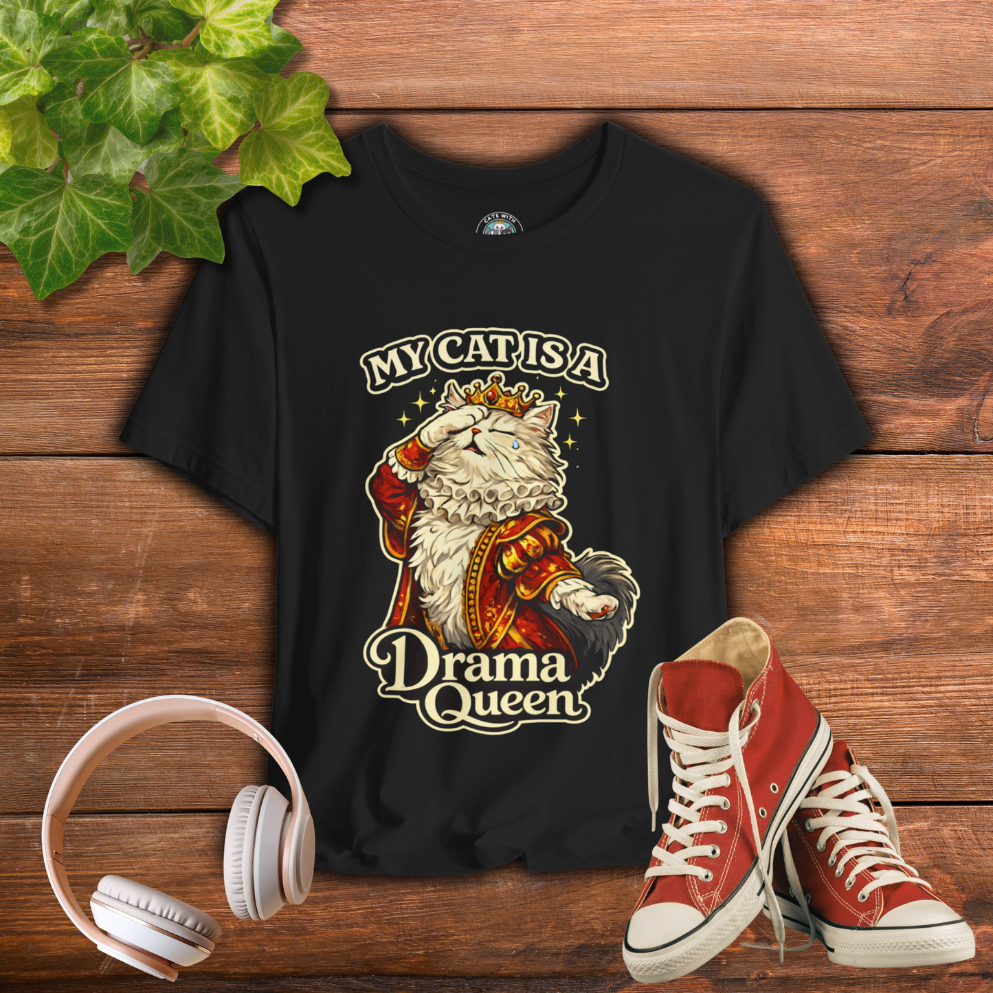 My Cat is a Drama Queen - Feline Funnies - Dark T-shirt
