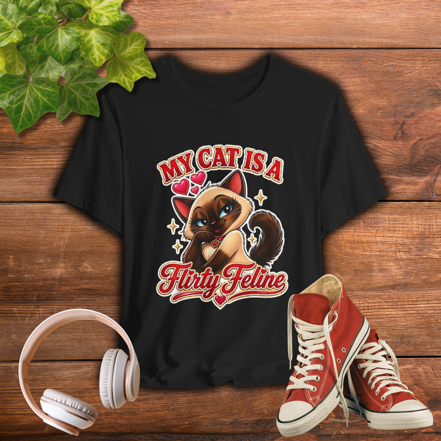 My Cat is a Flirty Feline - Feline Funnies Dark | Cats With Character