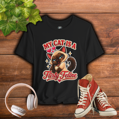 My Cat is a Flirty Feline - Feline Funnies Dark | Cats With Character