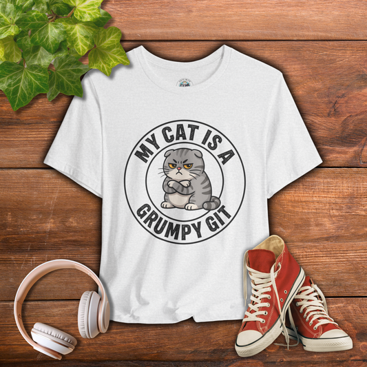 My Cat is a Grumpy Git - Feline Funny T-shirt