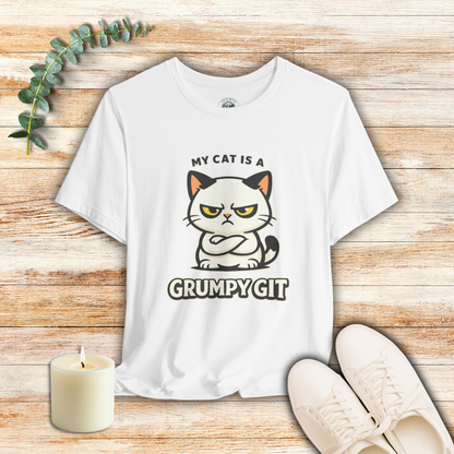 My Cat Is A Grumpy Git - Simply Purrfect - Cat T-Shirt | Cats With Character