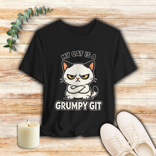 My Cat Is A Grumpy Git – Simply Purrfect - Cat T-Shirt | Cats With Character