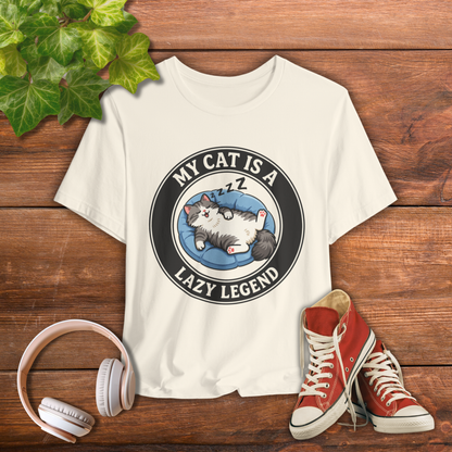 My Cat Is A Lazy Legend – Funny Cat T-Shirt | Cats With Character