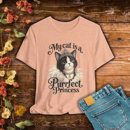 My Cat Is a Purrfect Princess – Retro Whiskers - Cat T-Shirt