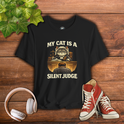 My Cat Is A Silent Judge - Feline Funnies - Dark