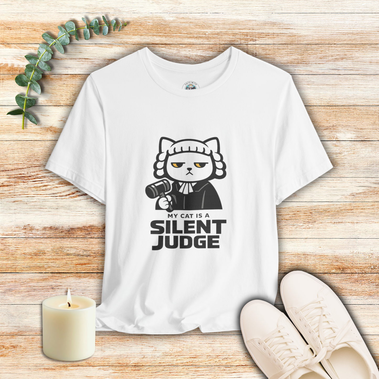 My Cat is a Silent Judge - Simply Purrfect - T-Shirt | Cats With Character