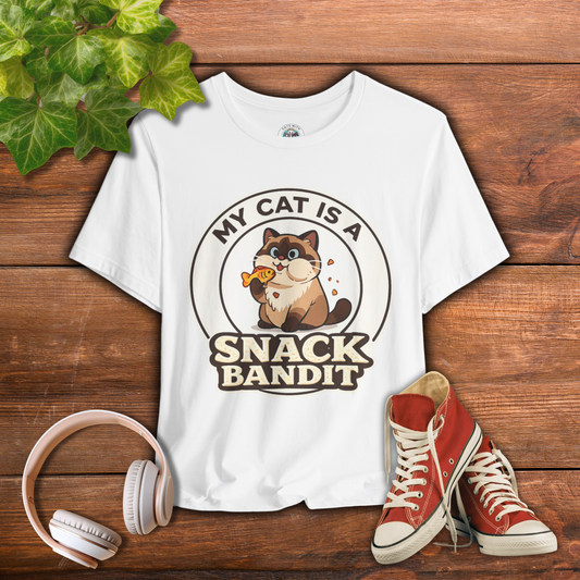 My Cat is a Snack Bandit - Feline Funnies - T-shirt