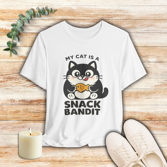 My Cat Is A Snack Bandit - Simply Purrfect Cat T-Shirt | Cats With Character